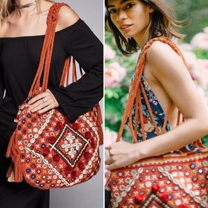 Free People La Paloma Boho Suede Tote